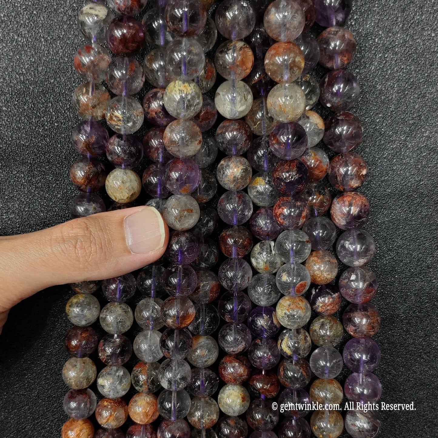 Natural Amethyst Crystal Beads Raw Primitive Inclusion Loose Strands 6mm-14mm Sourcing Lots for Etsy Jewelry Making