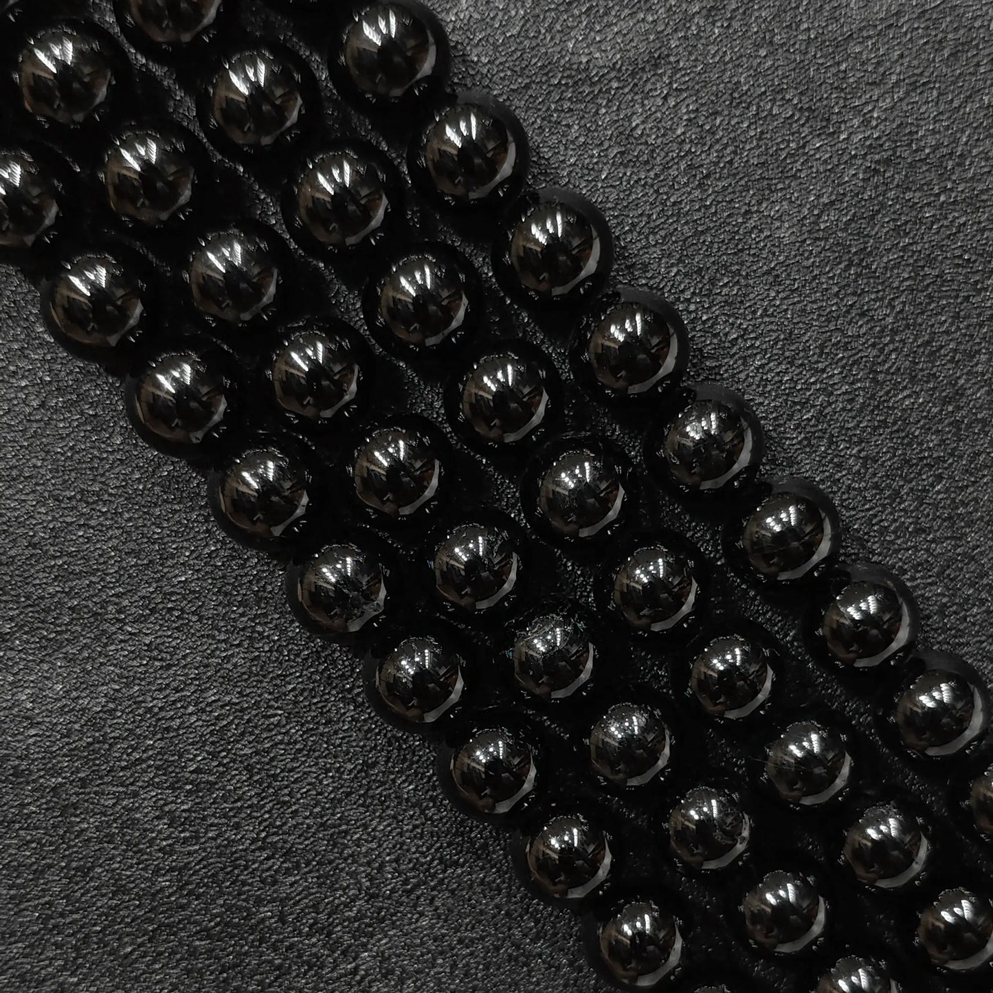 Natural Black Tourmaline Crystal Round Beads Wholesale Bulk 2mm to 18mm Protection Gemstone Strands