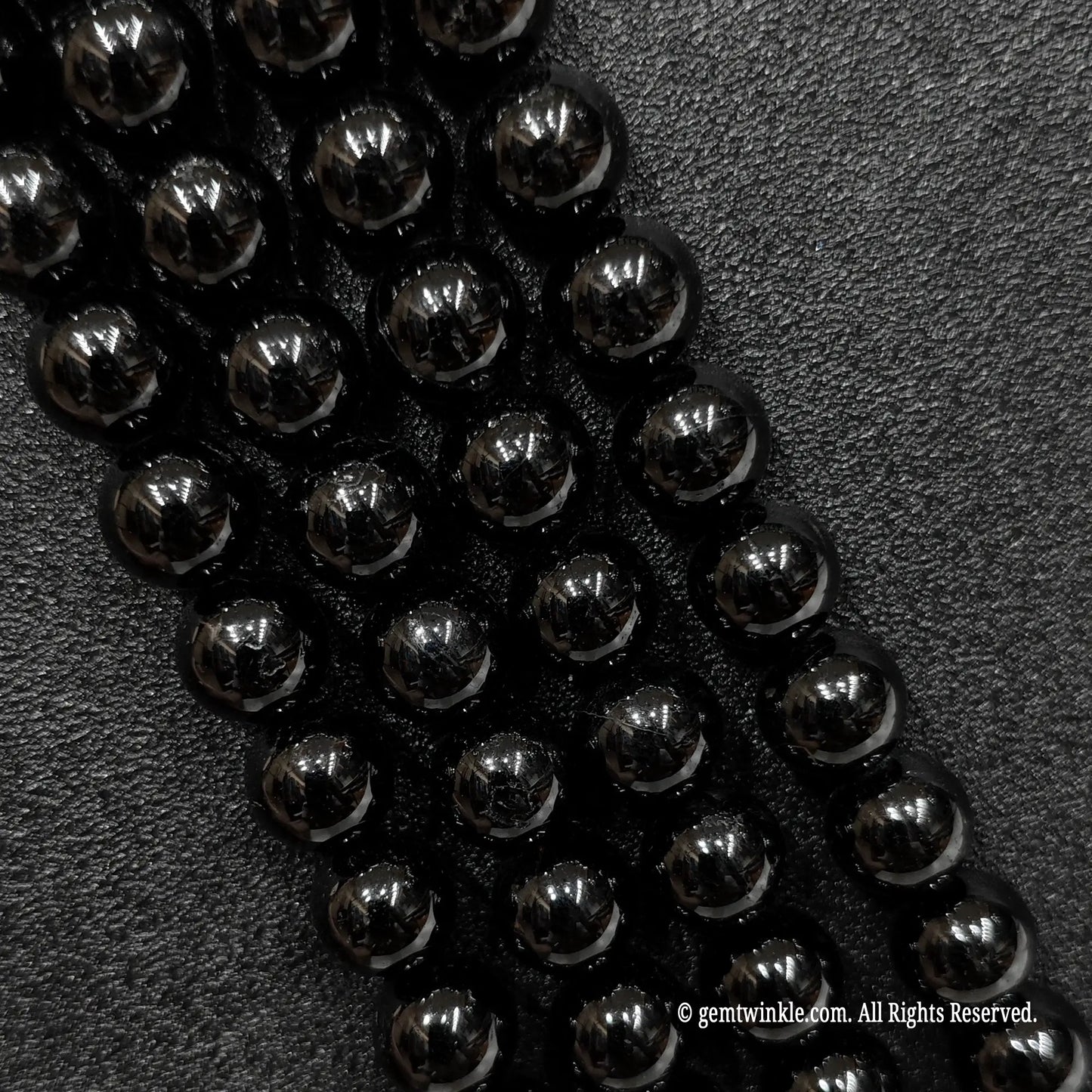 Natural Black Tourmaline Crystal Round Beads Wholesale Bulk 2mm to 18mm Protection Gemstone Strands
