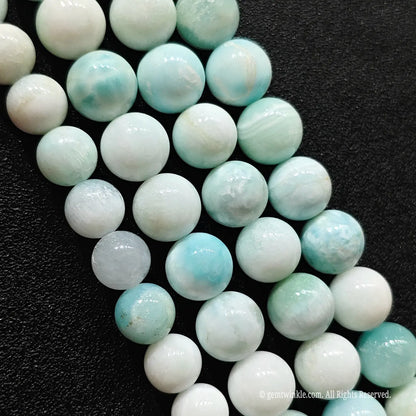 Sky blue natural hemimorphite crystal beads strands for jewelry makers