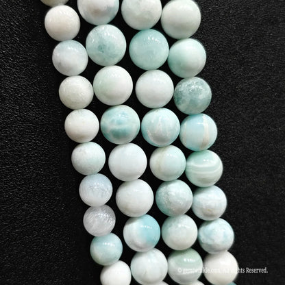 High quality blue hemimorphite crystal round beads for artisan designers