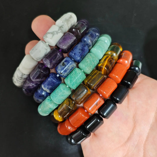 Natural 7 Chakra Healing Crystal Bracelet Set Overview
