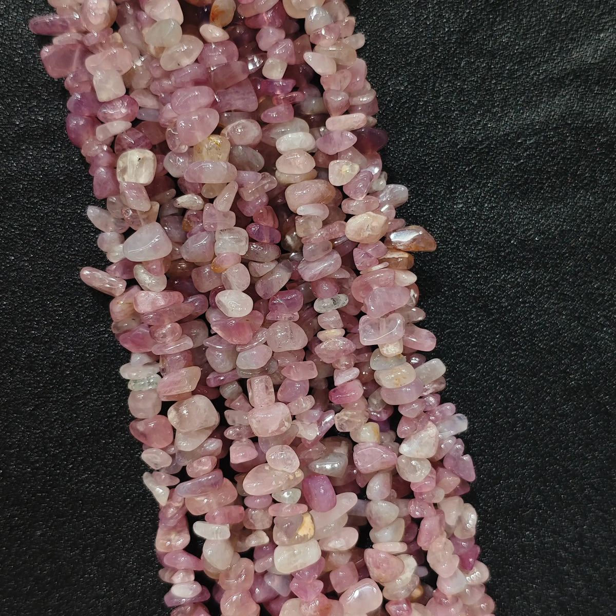 Multiple strands of natural purple pink quartz 5-10mm irregular chip beads for jewelry crafting