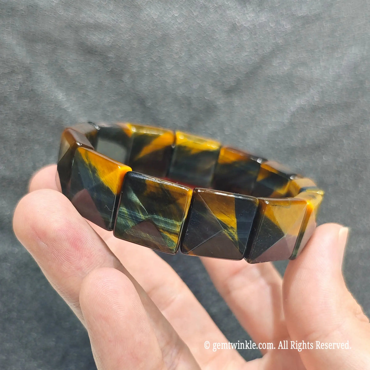 stacked-unisex-faceted-tiger-eye-beaded-strand