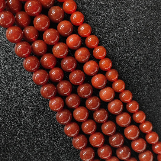 Natural Red Agate round beads main display