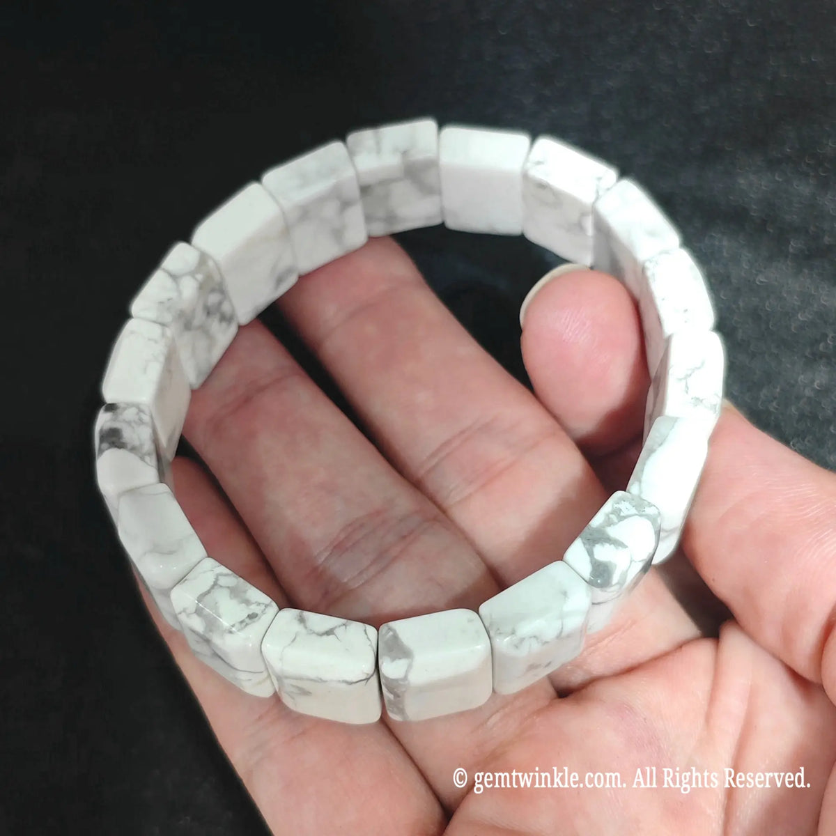 White Turquoise Crystal Jewelry Making Supply Detail