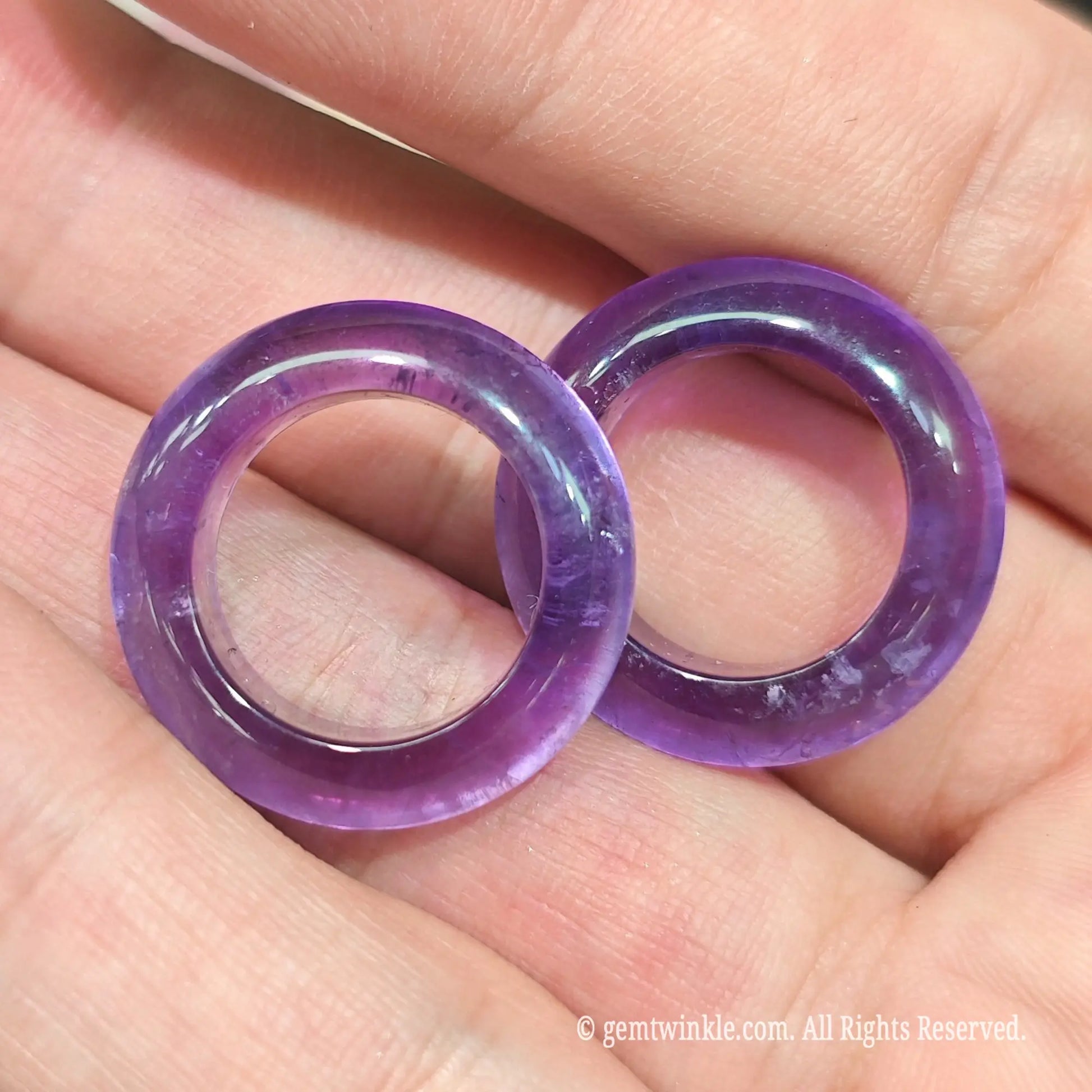carved amethyst crystal finger ring jewelry
