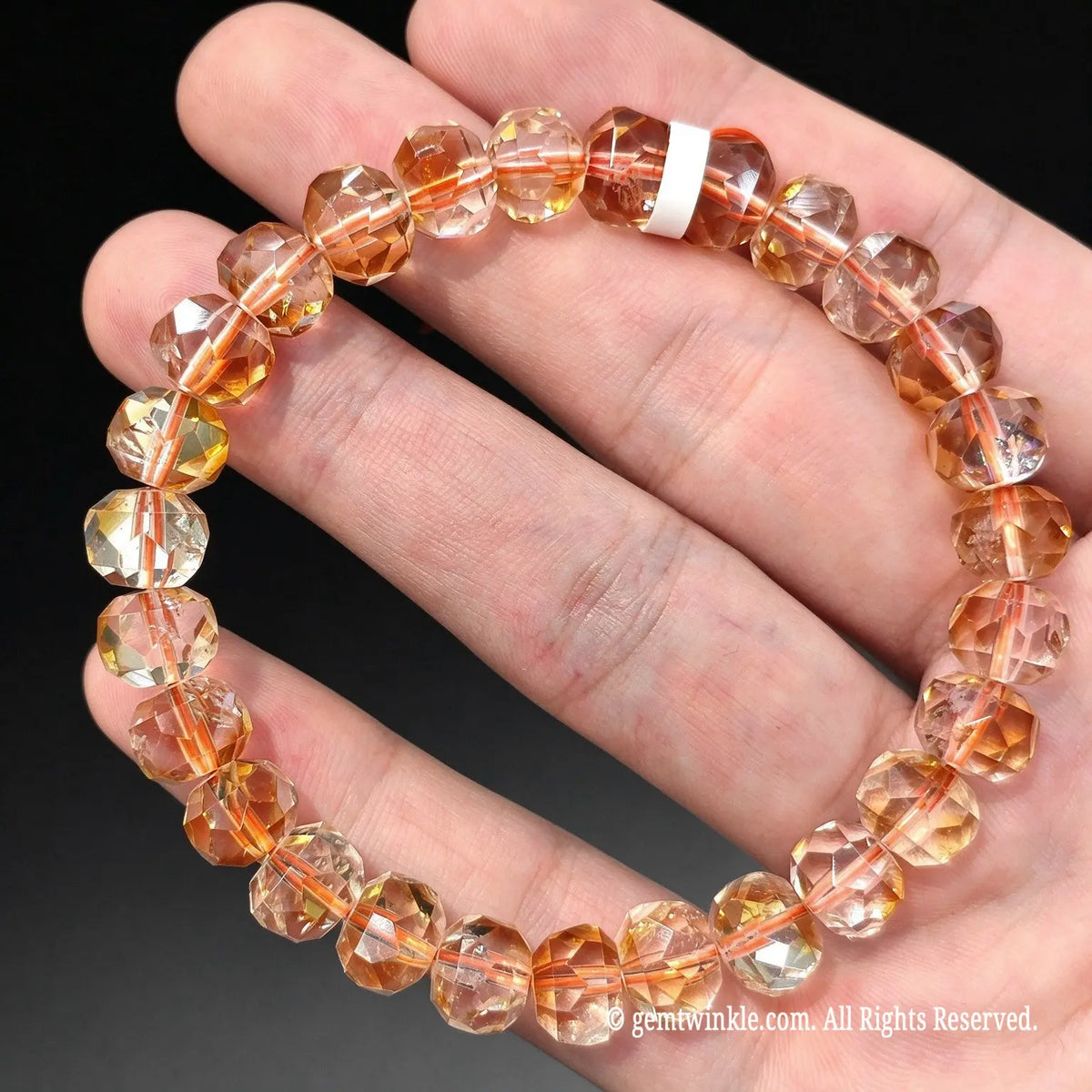 dainty-champagne-citrine-faceted-bead-bangle