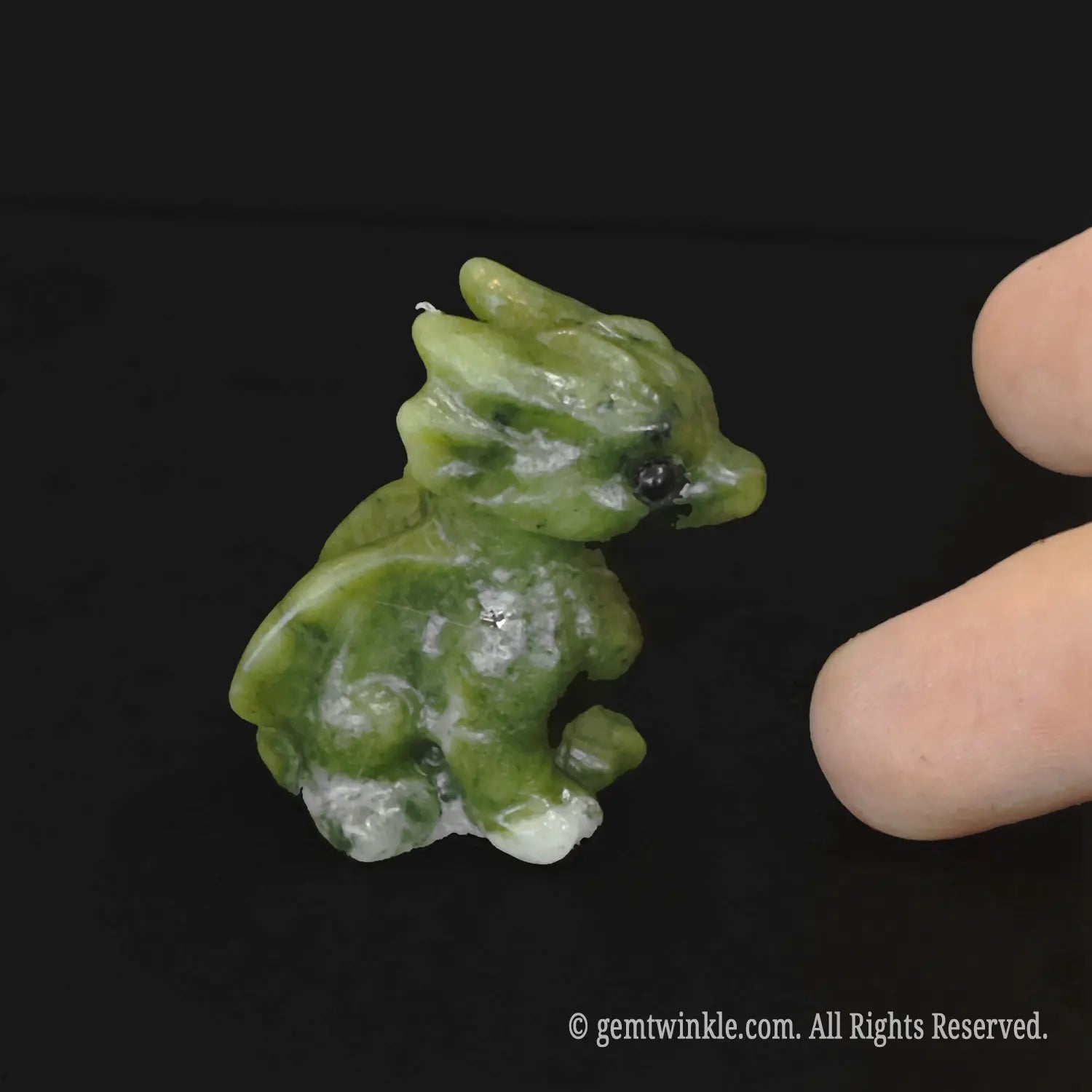 gems-twinkle-wholesale-green-serpentine-baby-dragon-wings