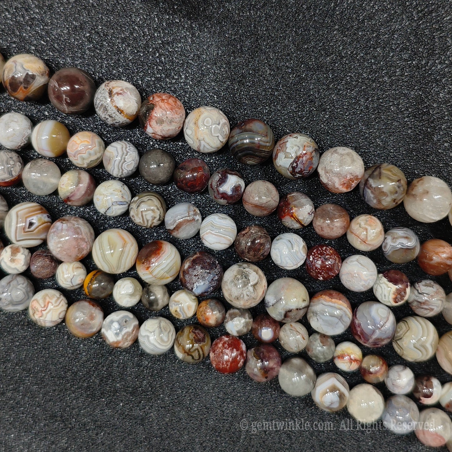 handpicked unique pattern mexican lace agate loose beads global tracked commercial shipping