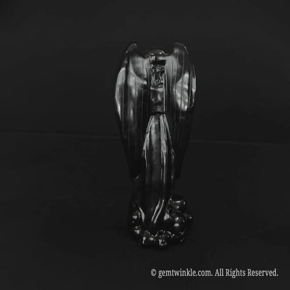 black obsidian fallen lucifer figurine