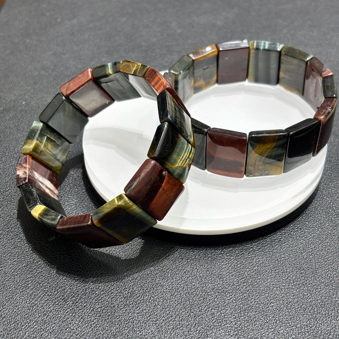 Unisex Multicolor Tiger Eye Bracelet, suitable for both men and women, spiritual grounding jewelry