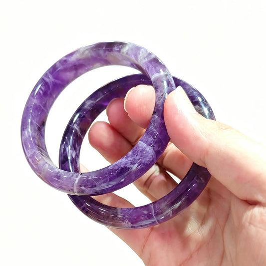 natural dream amethyst bangle gemstone bracelet supply