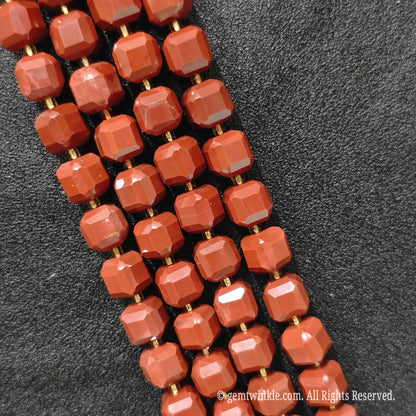 Red Stone Geometric Strands Angle Shot