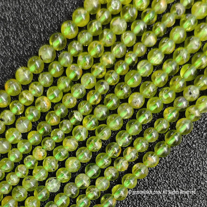 High clarity B-Grade natural peridot crystal beads alternative strands professionally stabilized to ensure maximum bead durability