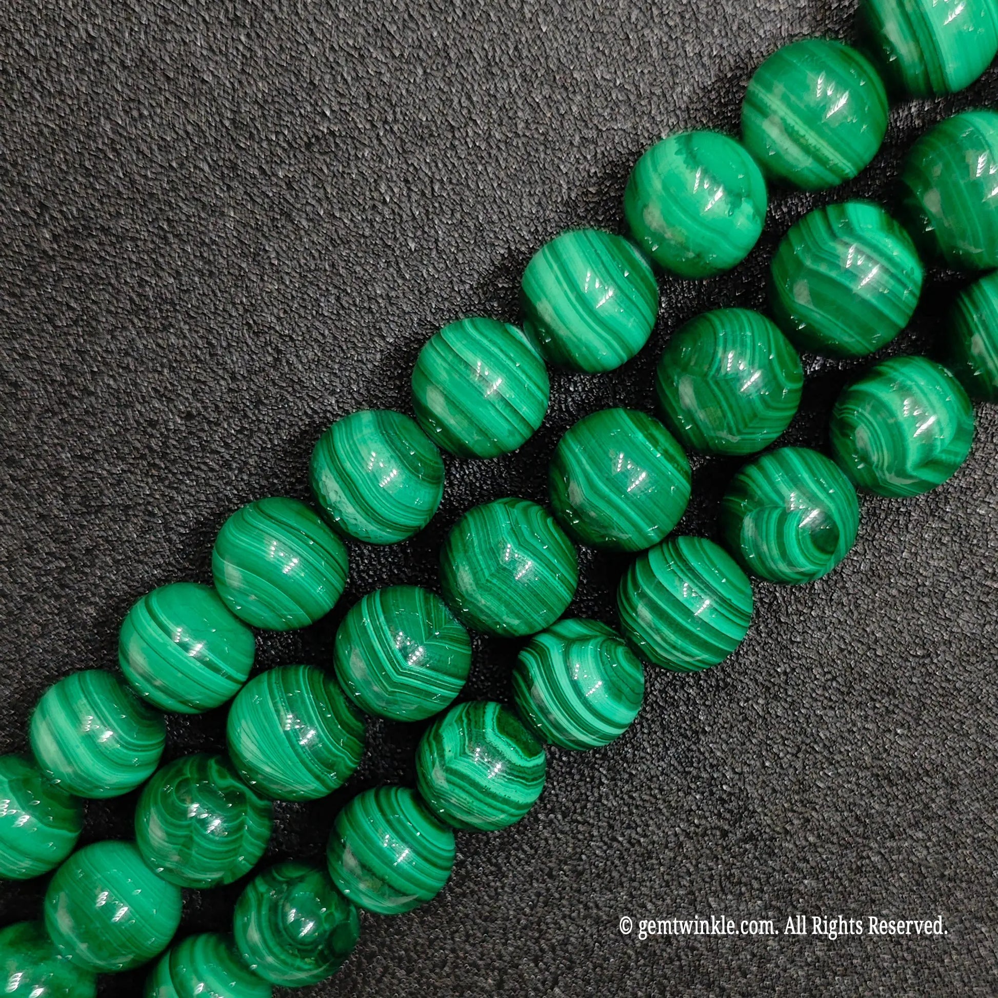 Vivid green banded gemstone round beads perfect for artisan handmade jewelry making supplies boutique lot